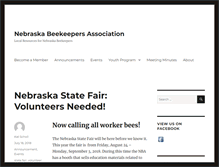 Tablet Screenshot of nebraskabeekeepers.org